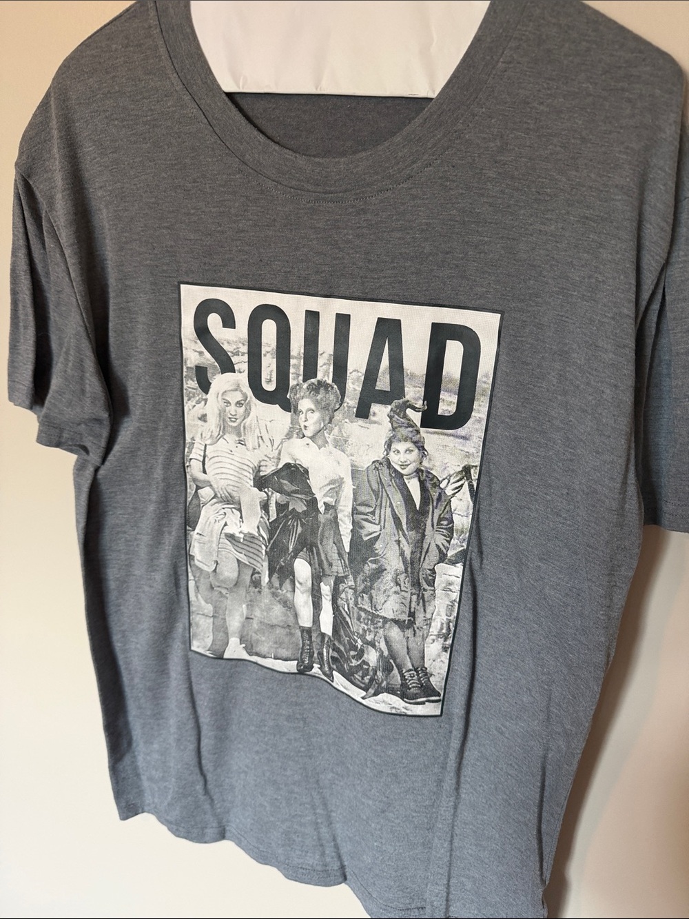 Gray "SQUAD" Graphic Men's T-Shirt